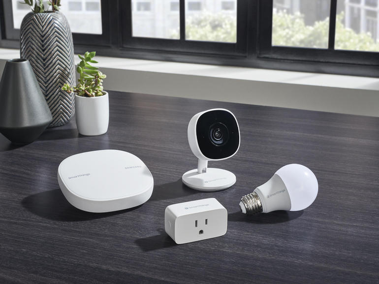 Samsung adds a home security camera, light bulb, and Wi-Fi plug to SmartThings lineup