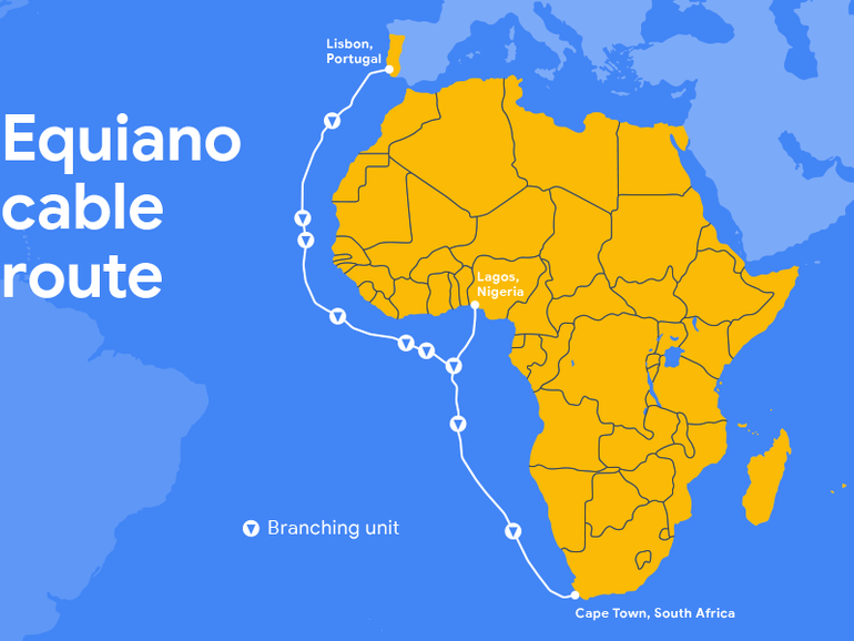 Google announces Equiano, a private subsea cable from Europe to Africa