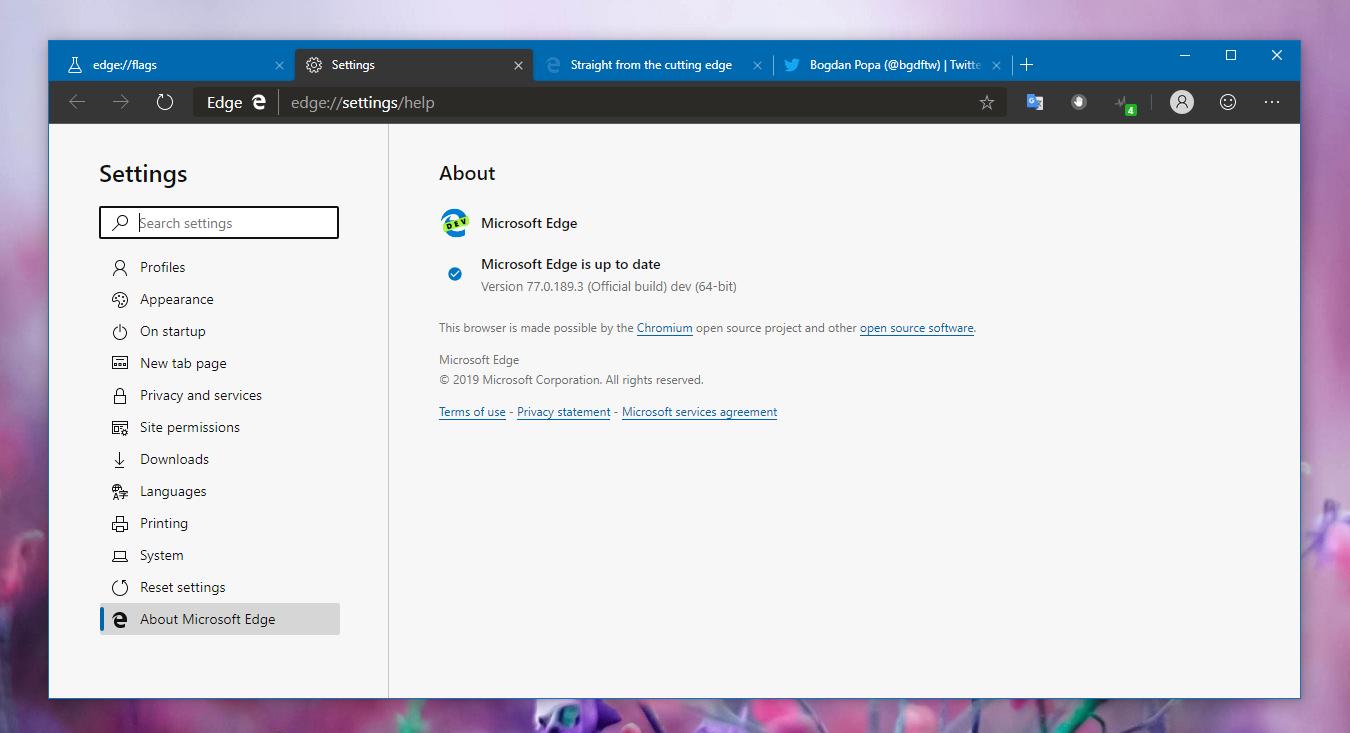 Microsoft Edge Dev 77 Released with Lots of Improvements