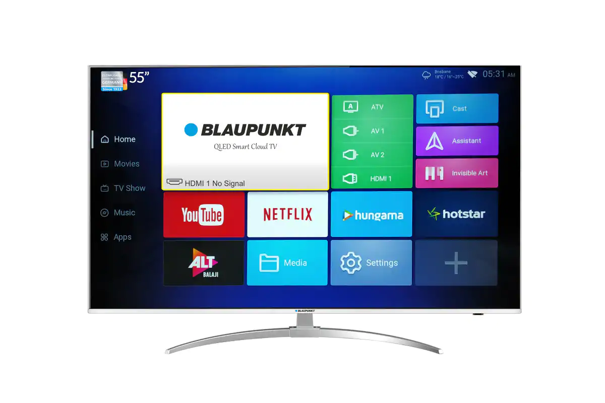 Blaupunkt 55-Inch 4K QLED Smart TV With Android 7.0 Launched in India, Priced at Rs. 69,999