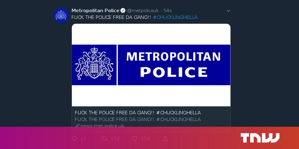 Met Police website hacked, tweets 'F*CK THE POLICE'