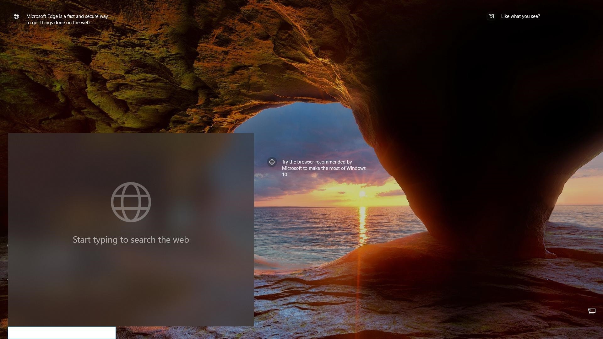 Microsoft Brings a Search Box on the Windows 10 Lock Screen Because Why Not