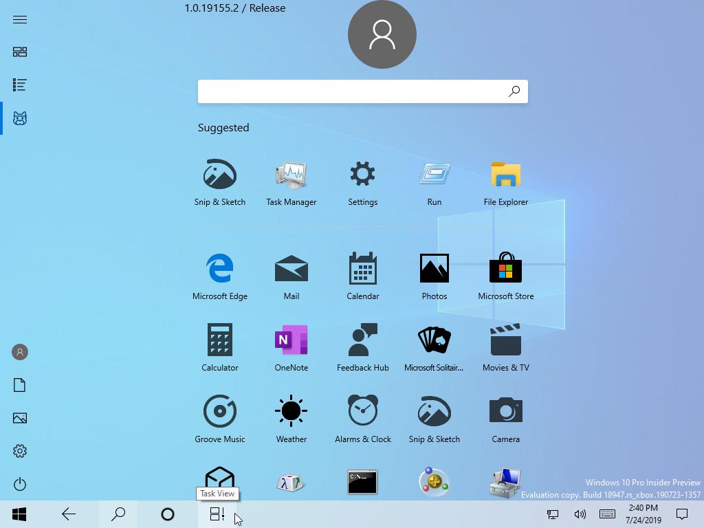 Microsoft Leaks the New Windows 10 Start Menu Without Live Tiles