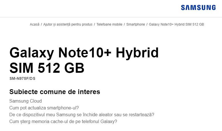 Samsung Confirms Galaxy Note 10+