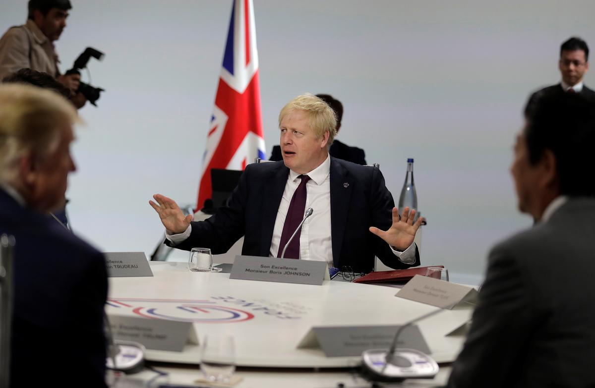 Trump, UK's Johnson discuss Huawei on G7 sidelines