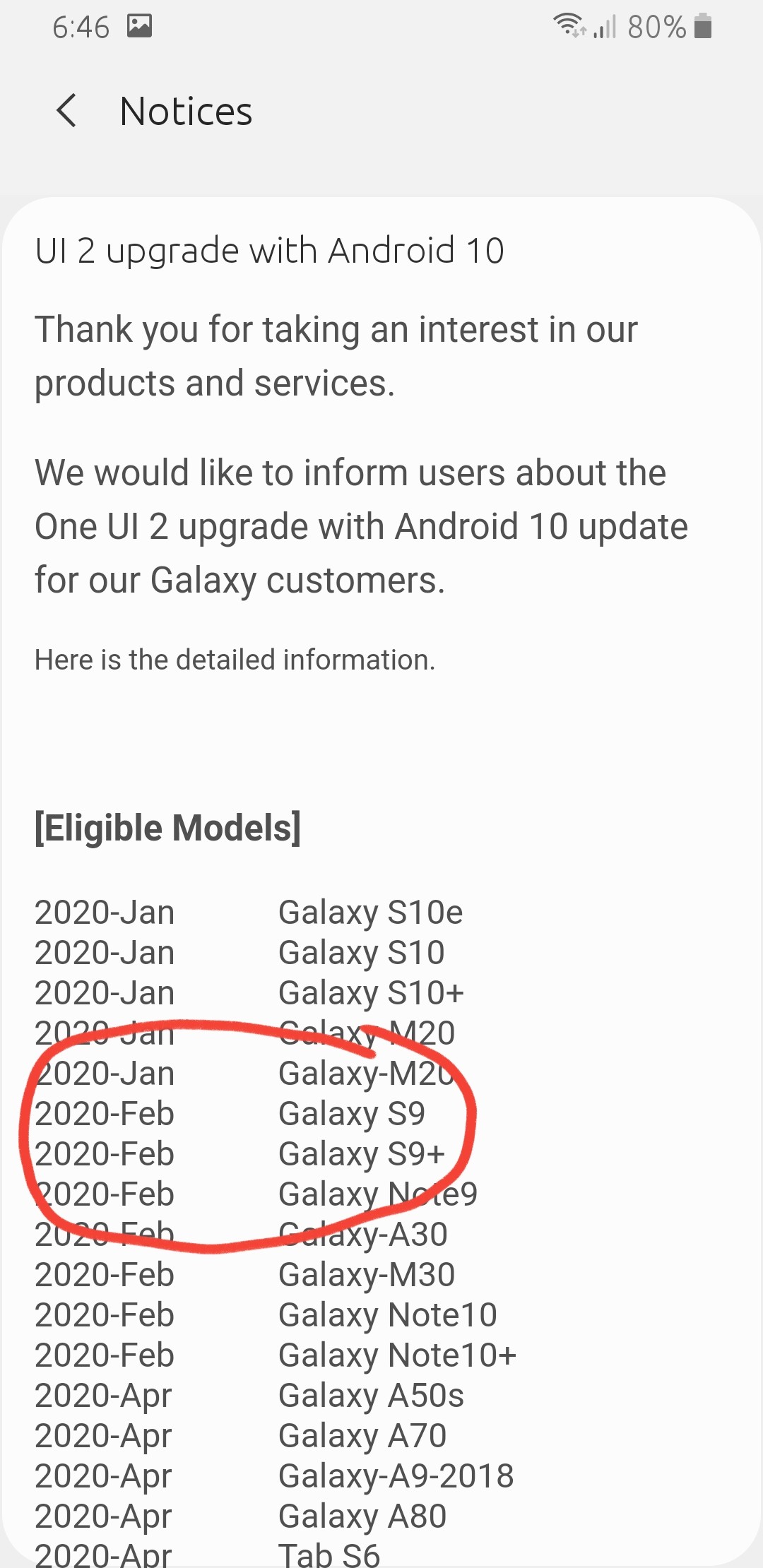 Samsung Galaxy S8 Not Getting Android 10 Update