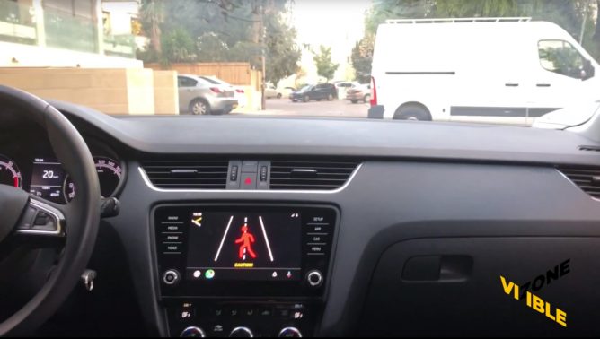 Concept Android Auto app alerts you of pedestrians before you see them