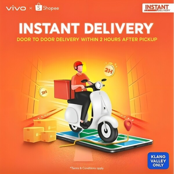 vivo & Shopee partners for Instant Delivery Service