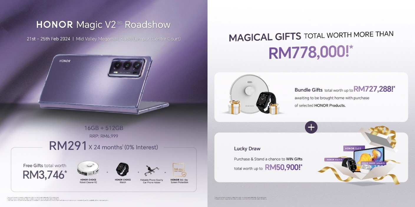 Win Big at the HONOR Magic V2 Roadshow